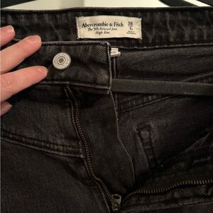 Abercrombie & Fitch Charcoal High Rise Jeans